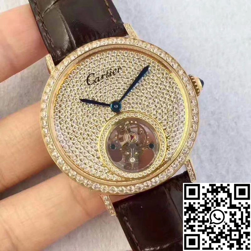 Cartier Rotonde Tourbillon Diamonds Dial