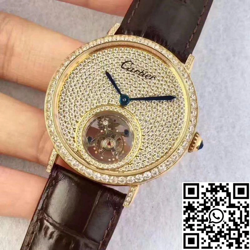 Cartier Rotonde Tourbillon Diamonds Dial