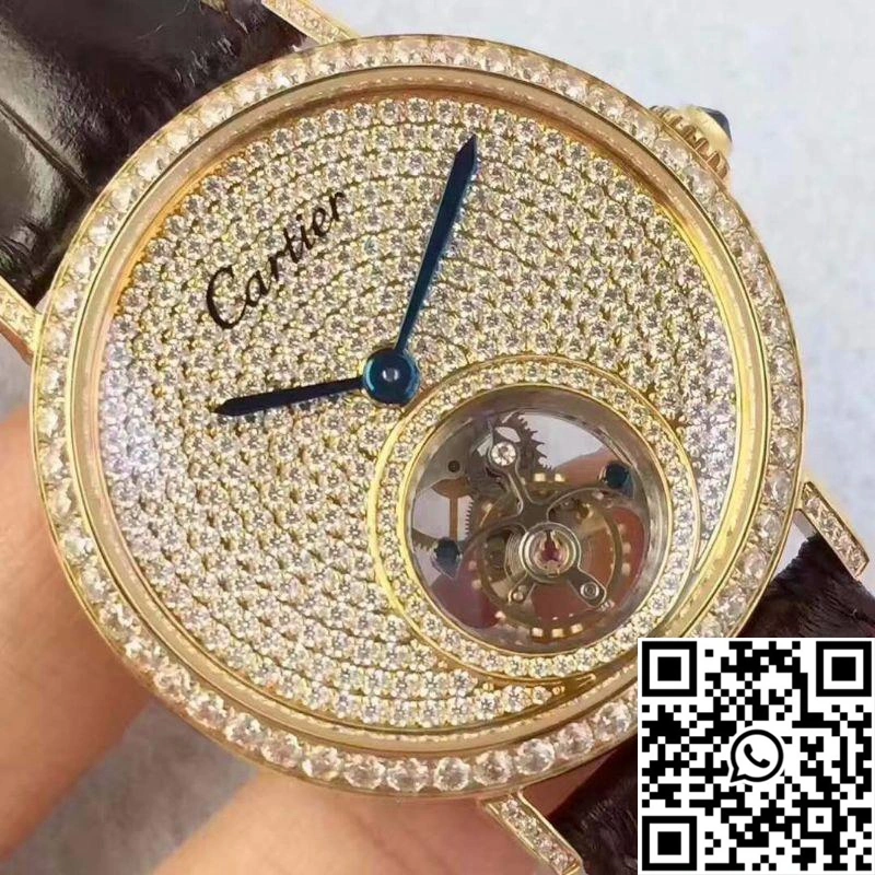 Cartier Rotonde Tourbillon Diamonds Dial