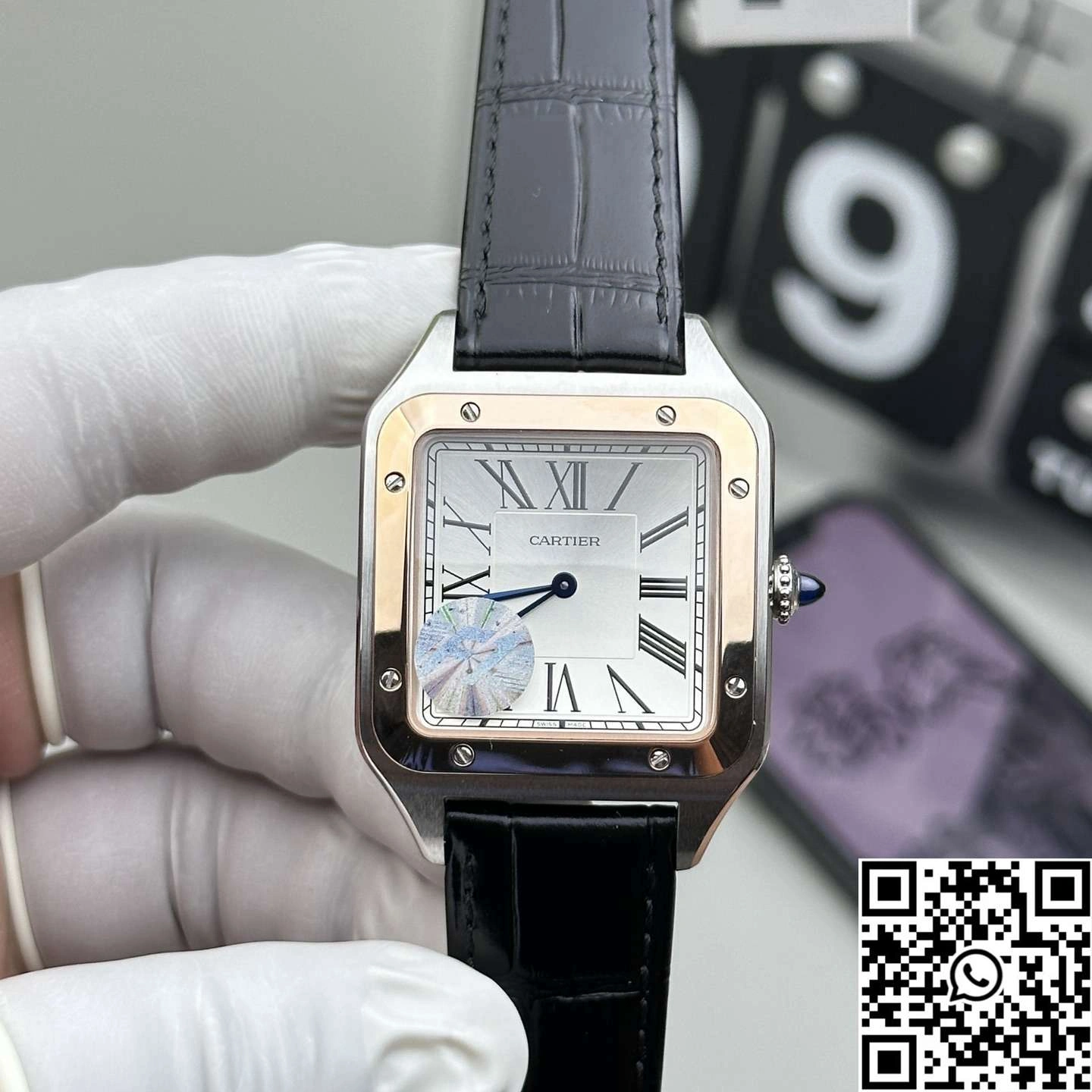Cartier Santos Dumont W2SA0017 F1 Factory Silver Dial