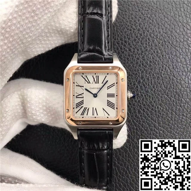 Cartier Santos W2SA0012 Ladies Silver Dial