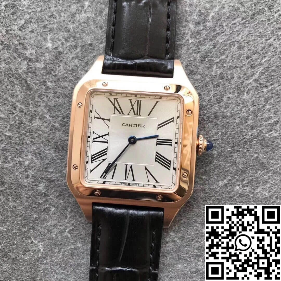 Cartier Santos WGSA0021 Rose Gold Silver Dial