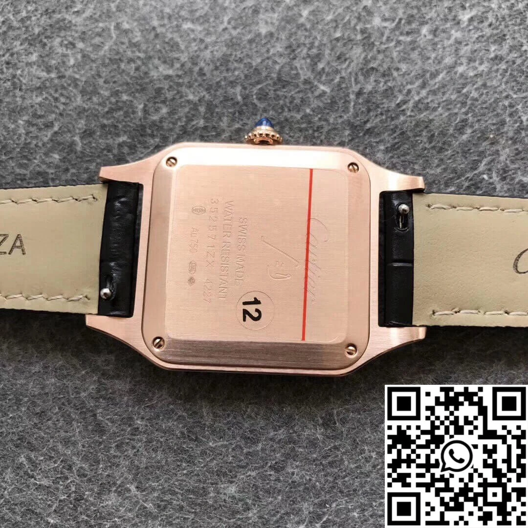 Cartier Santos WGSA0021 Rose Gold Silver Dial