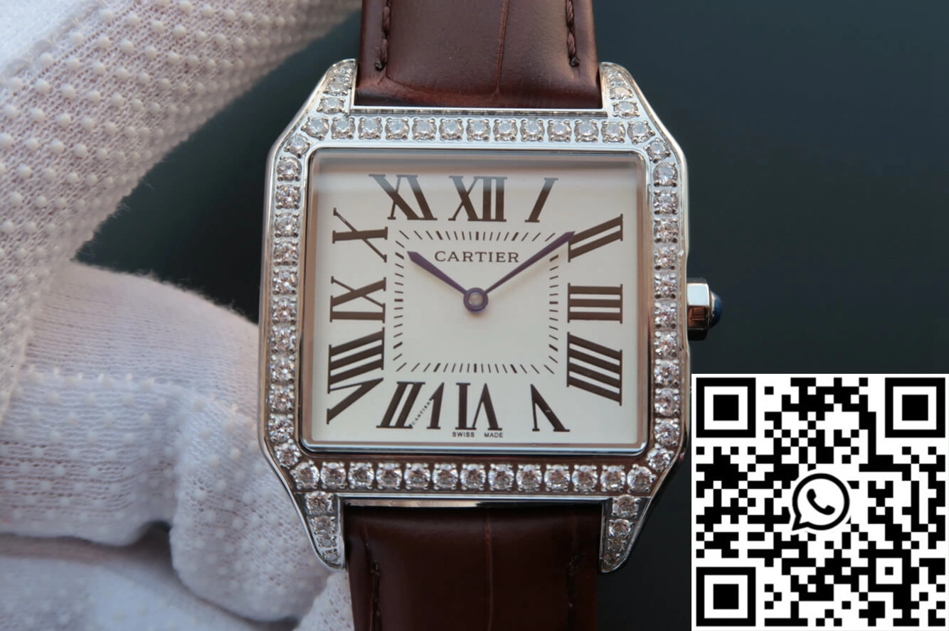Cartier Santos WH100651 V6 Factory White Dial