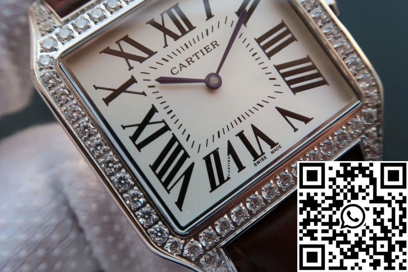 Cartier Santos WH100651 V6 Factory White Dial