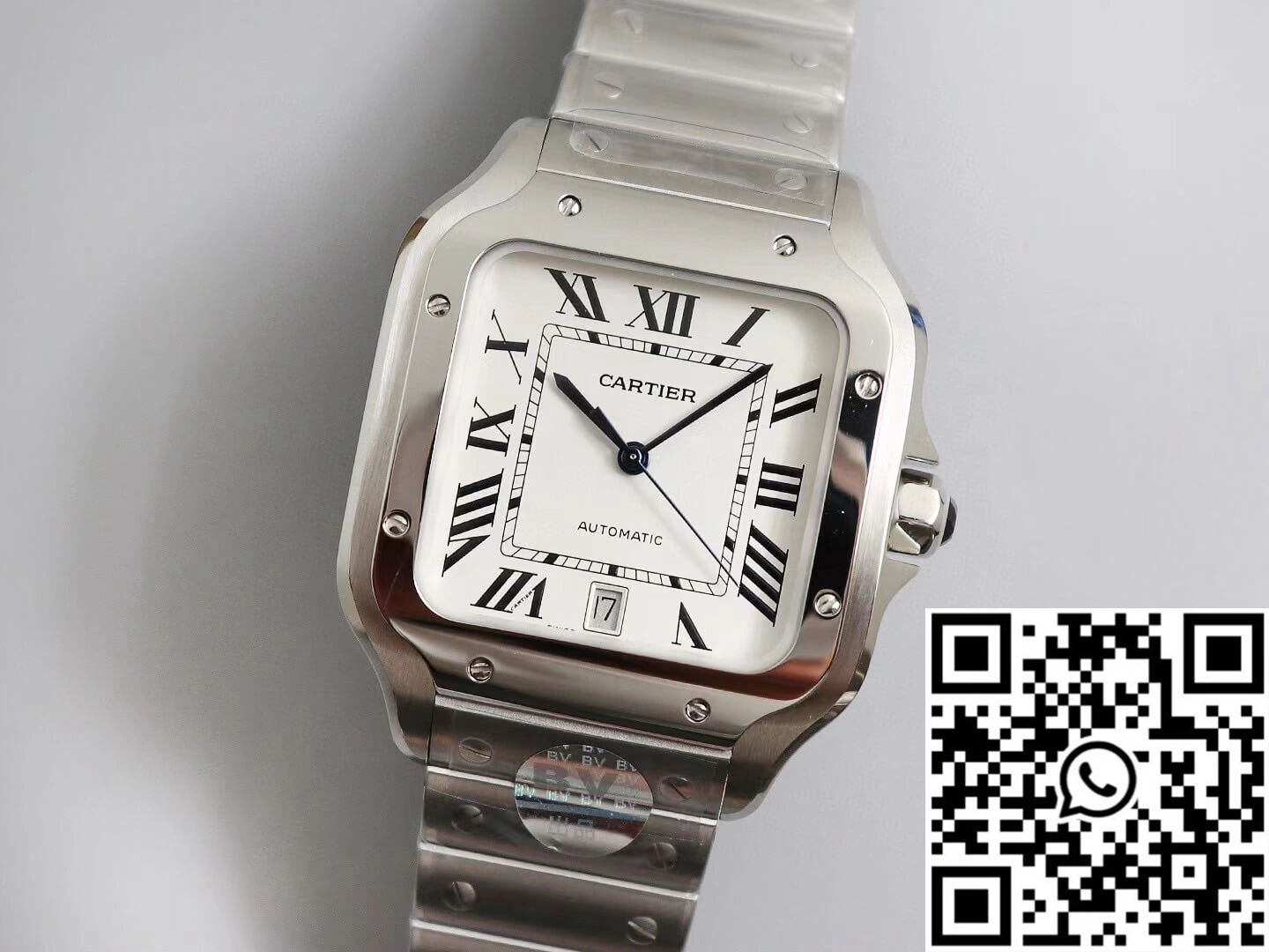 Cartier Santos WSSA0009 BV Factory White Dial