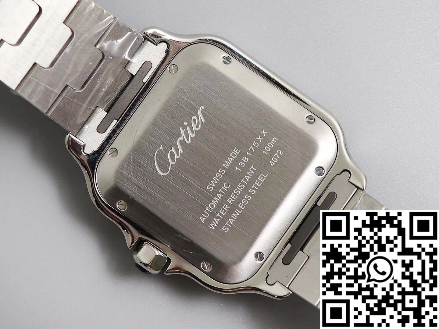 Cartier Santos WSSA0009 BV Factory White Dial