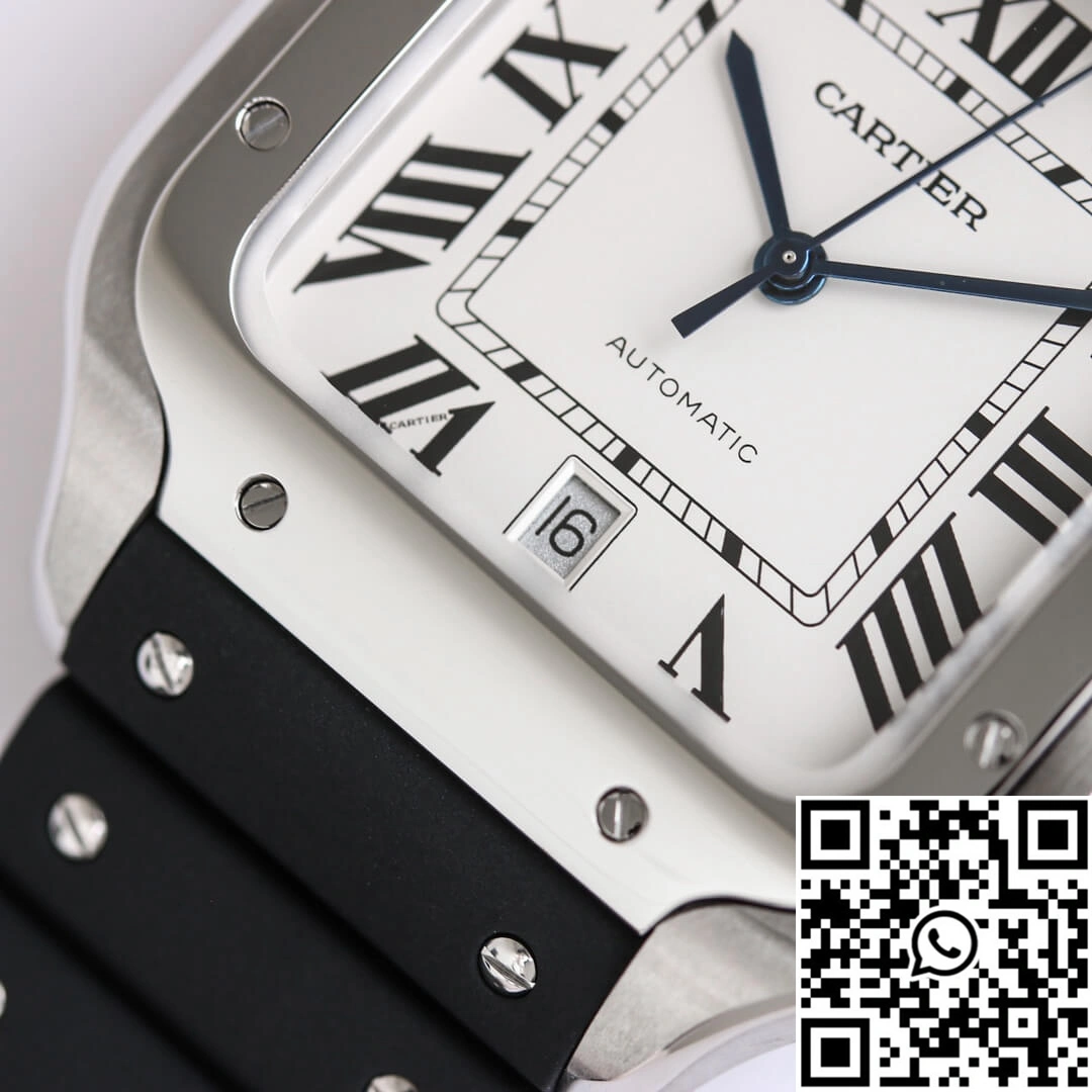 Cartier Santos WSSA0018 GF Factory V2 Rubber Strap White Dial