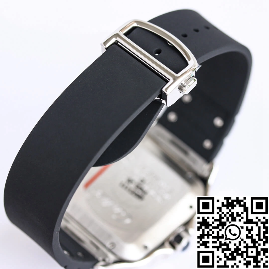 Cartier Santos WSSA0018 GF Factory V2 Rubber Strap White Dial