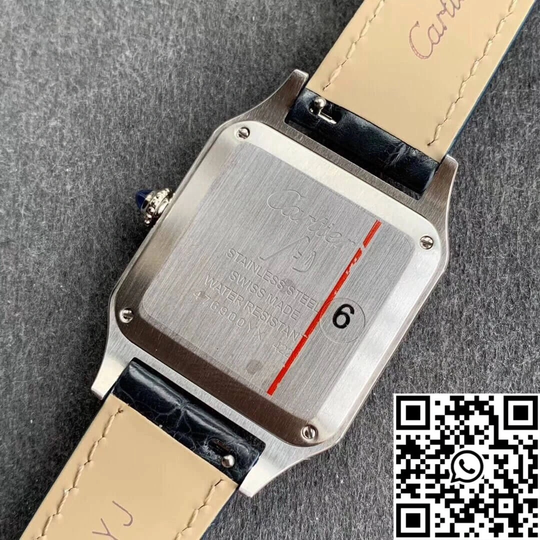 Cartier Santos WSSA0022 Blue Cowhide Strap