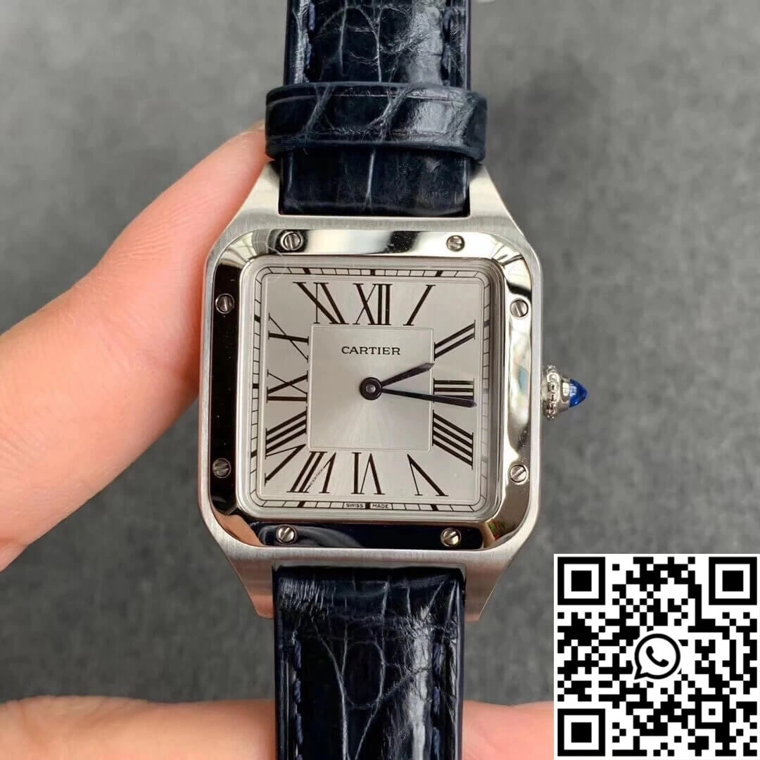 Cartier Santos WSSA0023 Ladies Silver Dial