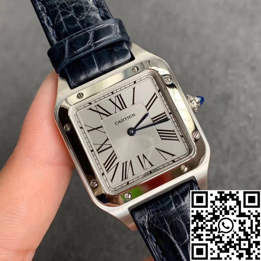 Cartier Santos WSSA0023 Ladies Silver Dial