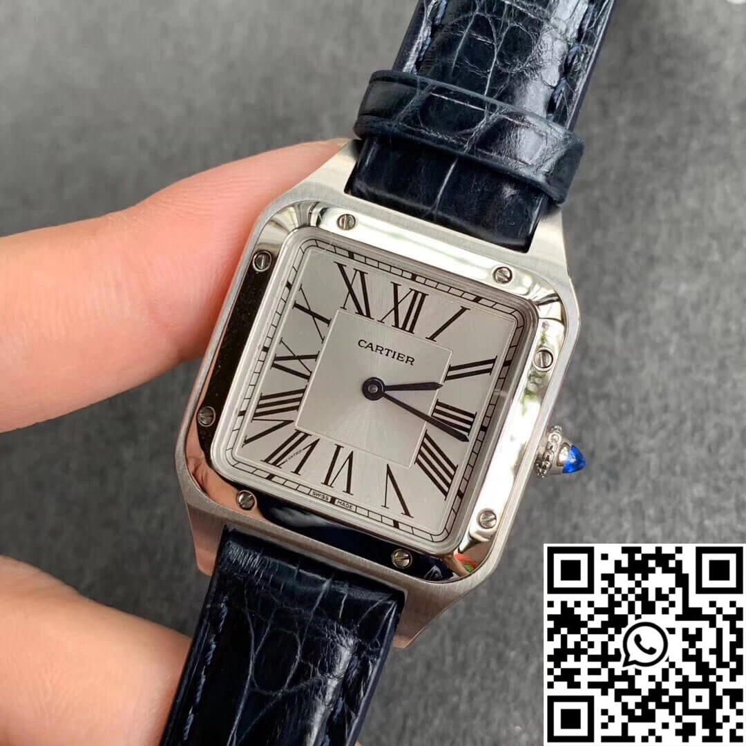 Cartier Santos WSSA0023 Ladies Silver Dial