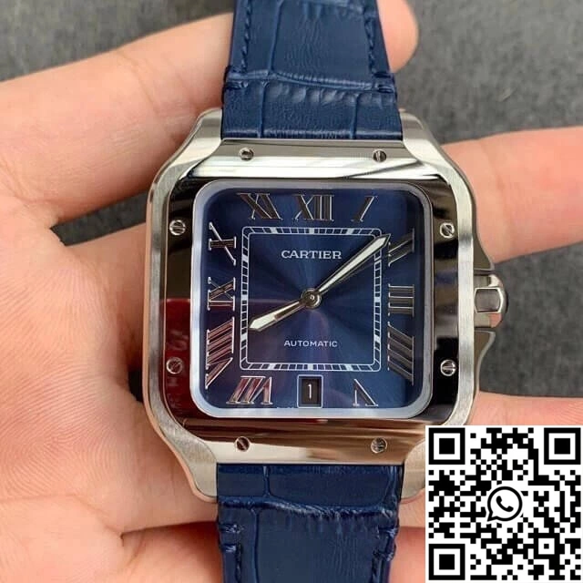 Cartier Santos WSSA0030 V6 Factory Blue Dial
