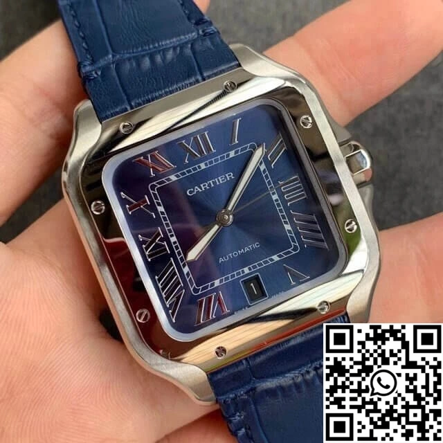 Cartier Santos WSSA0030 V6 Factory Blue Dial
