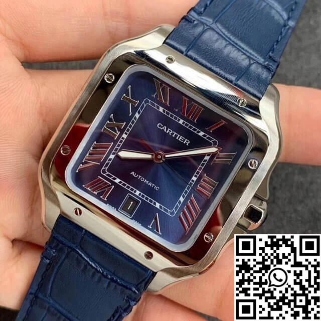 Cartier Santos WSSA0030 V6 Factory Blue Dial