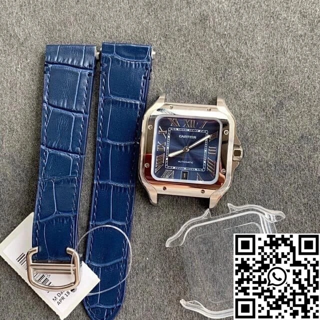 Cartier Santos WSSA0030 V6 Factory Blue Dial