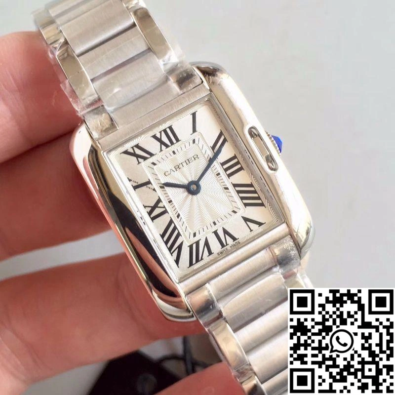 Cartier Tank Anglaise Ladies W5310022 Silver Dial