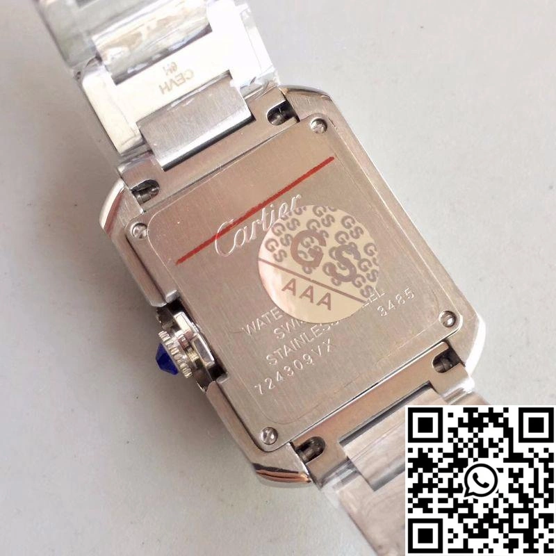 Cartier Tank Anglaise Ladies W5310022 Silver Dial