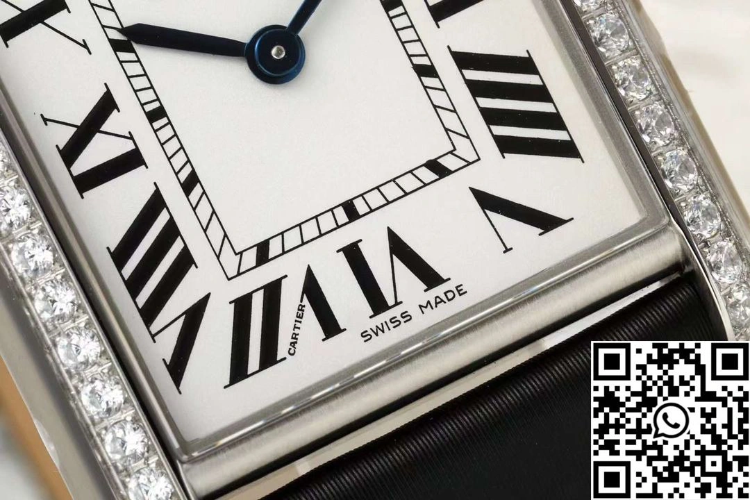 Cartier Tank CRW4TA0031 AF Factory 25.5mm Stainless Steel White Dial
