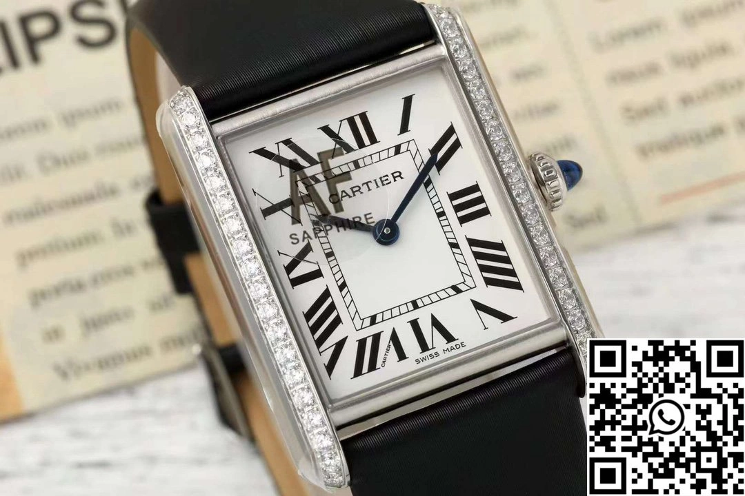 Cartier Tank CRW4TA0031 AF Factory 25.5mm Stainless Steel White Dial