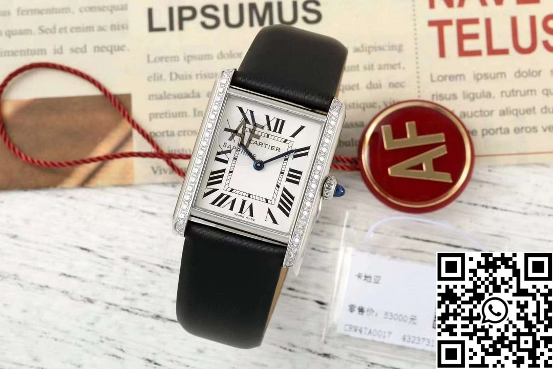 Cartier Tank CRW4TA0031 AF Factory 25.5mm Stainless Steel White Dial