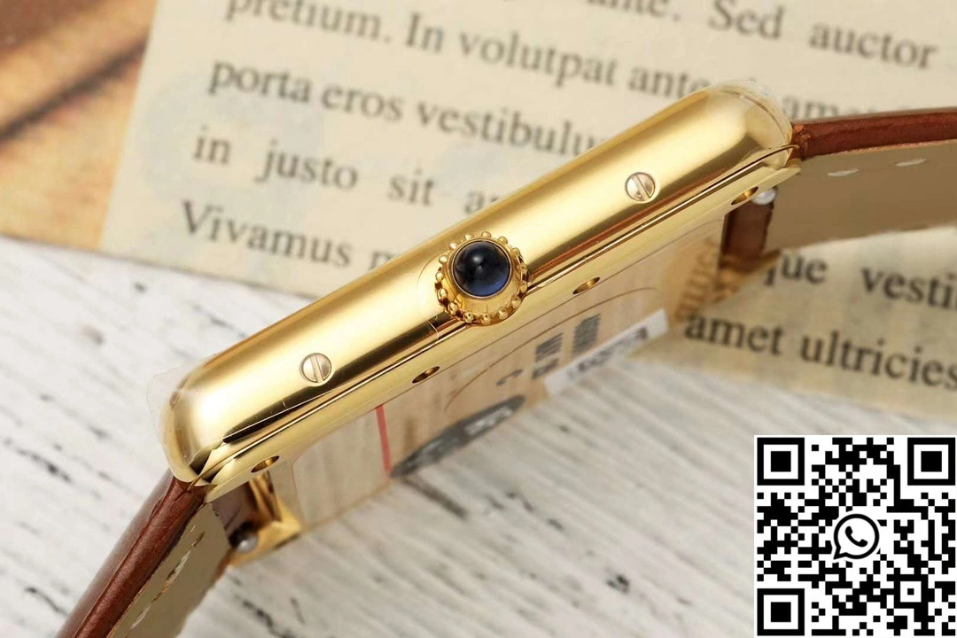 Cartier Tank CRWGTA0342 AF Factory 25.5mm Yellow Gold White Dial