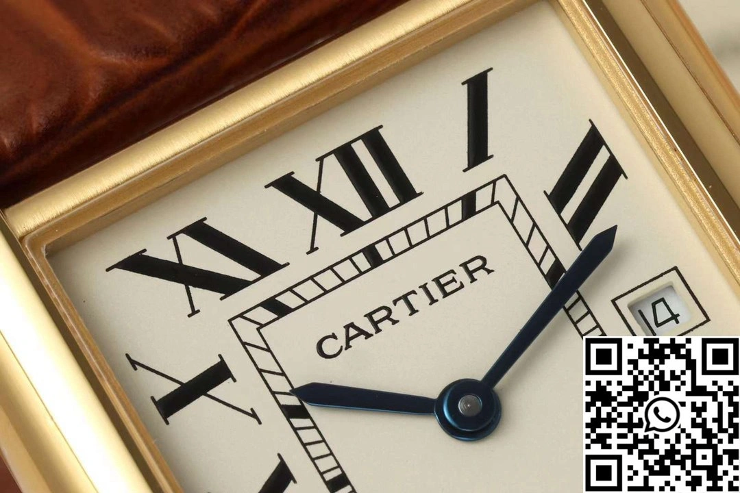 Cartier Tank CRWGTA0342 AF Factory 25.5mm Yellow Gold White Dial