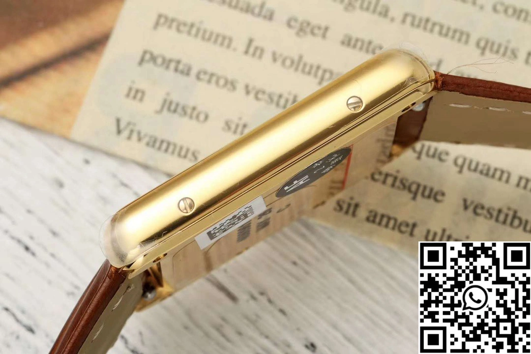 Cartier Tank CRWGTA0342 AF Factory 25.5mm Yellow Gold White Dial
