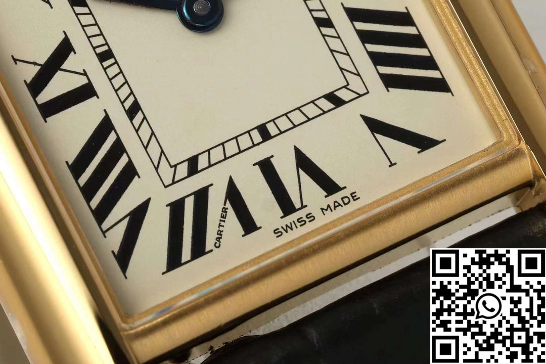 Cartier Tank CRWGTA0343 AF Factory 25.5mm Yellow Gold White Dial