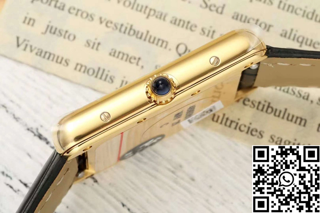 Cartier Tank CRWGTA0343 AF Factory 25.5mm Yellow Gold White Dial