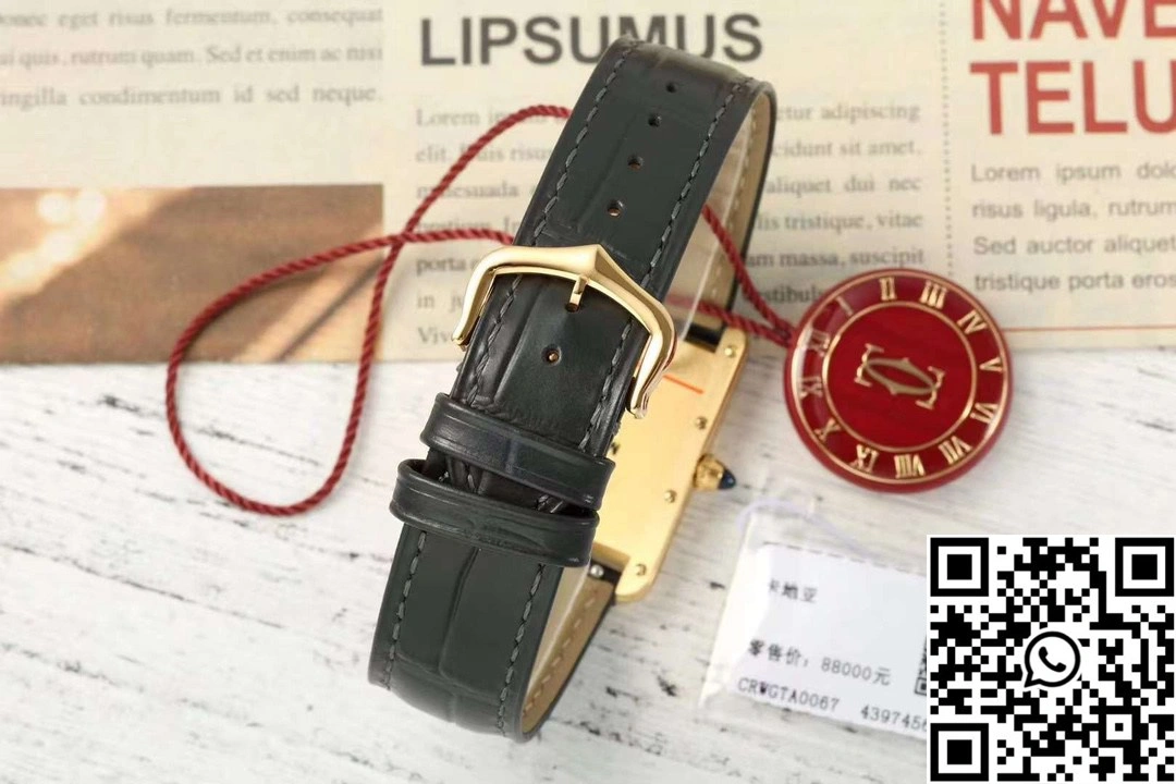 Cartier Tank CRWGTA0343 AF Factory 25.5mm Yellow Gold White Dial