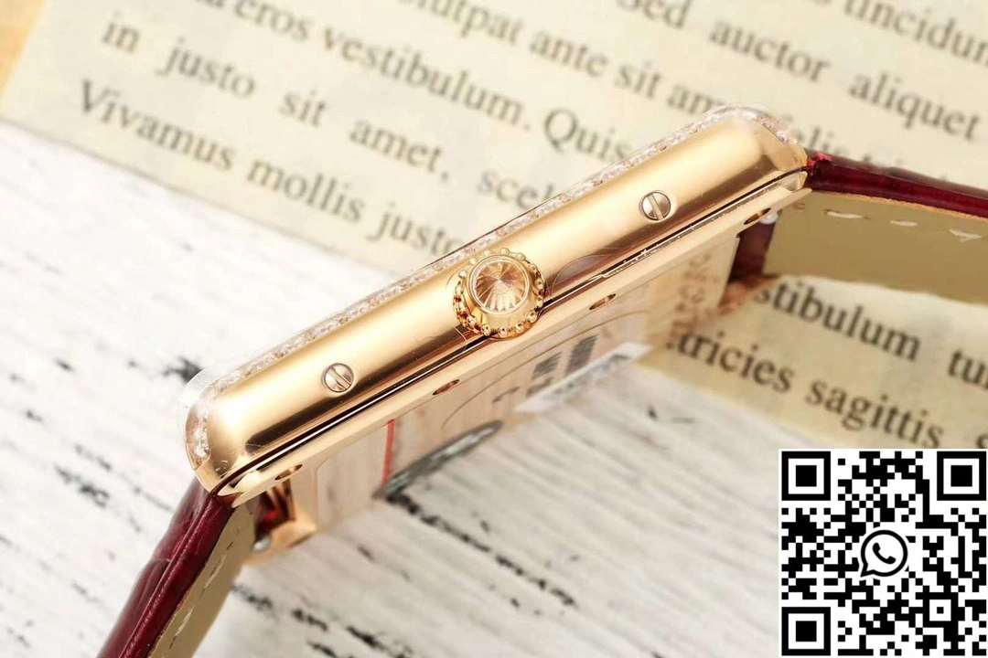 Cartier Tank CRWJTA0038 AF Factory 25.5mm Rose Gold White Dial