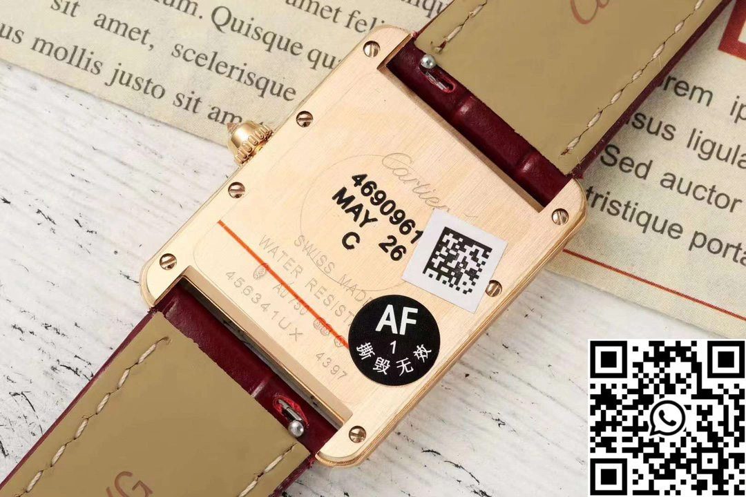 Cartier Tank CRWJTA0038 AF Factory 25.5mm Rose Gold White Dial