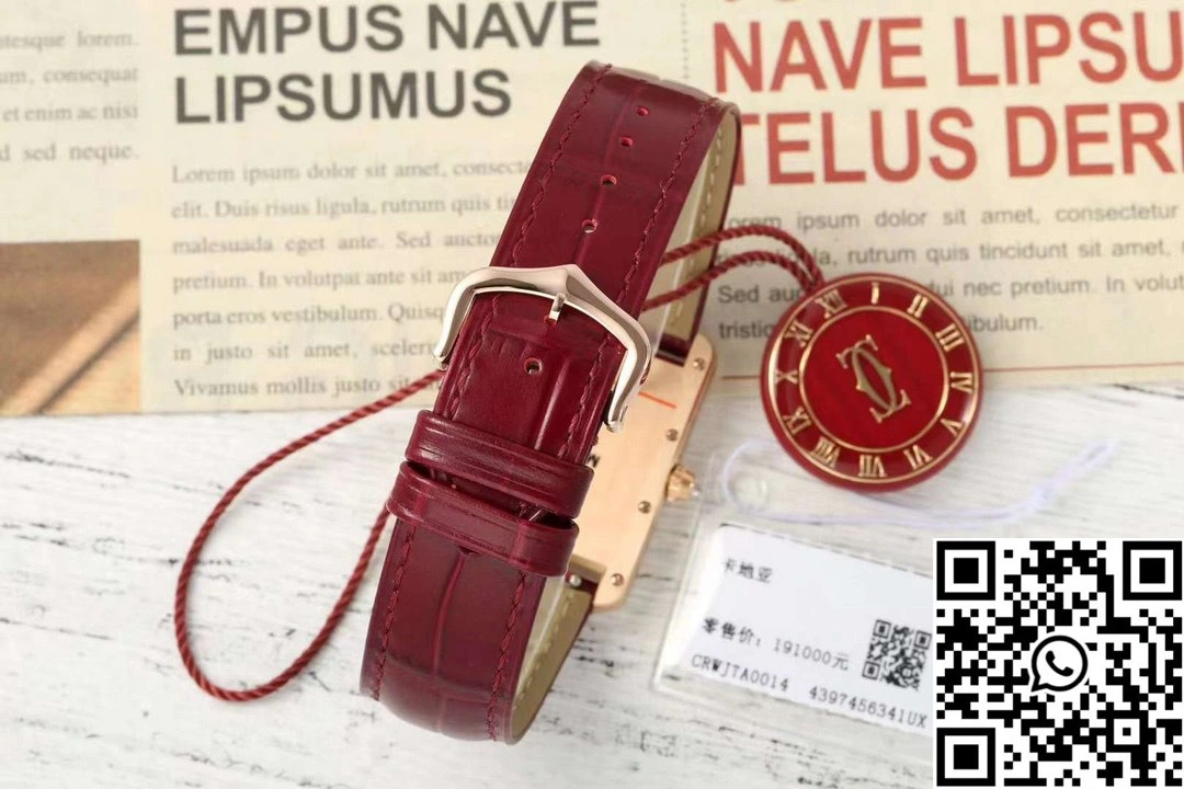 Cartier Tank CRWJTA0038 AF Factory 25.5mm Rose Gold White Dial