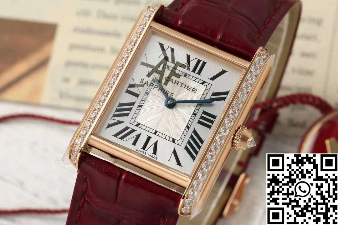 Cartier Tank CRWJTA0038 AF Factory 25.5mm Rose Gold White Dial