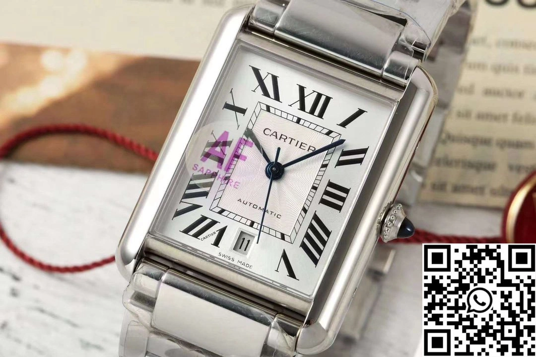 Cartier Tank CRWSTA0053 AF Factory 31mm Stainless Steel White Dial