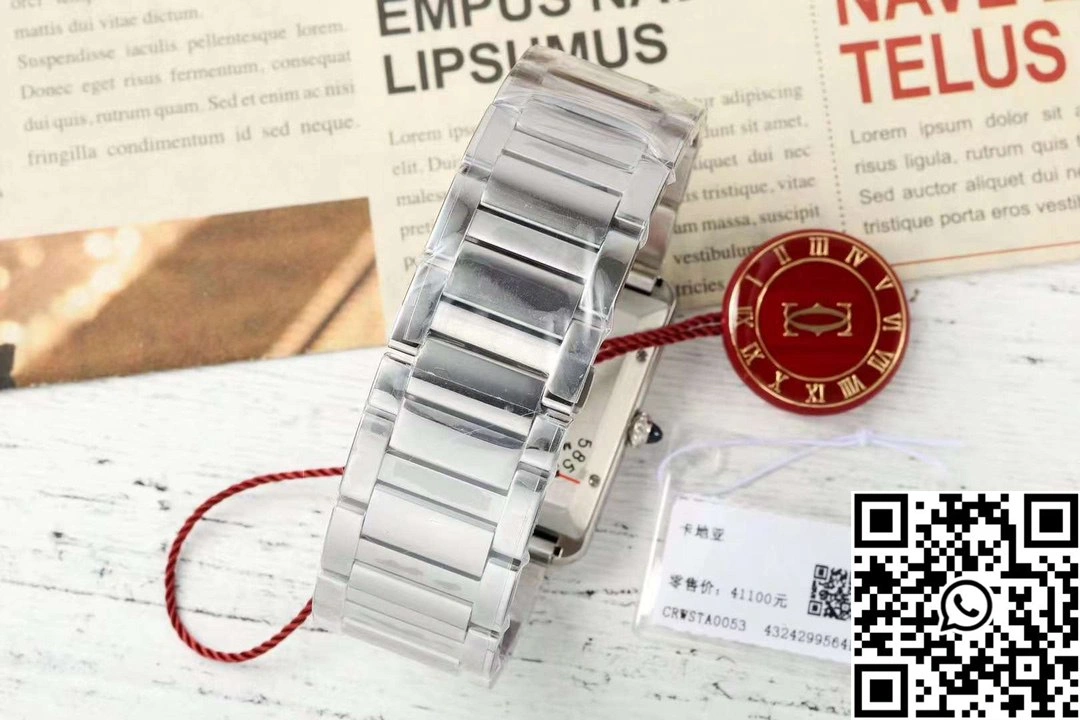 Cartier Tank CRWSTA0053 AF Factory 31mm Stainless Steel White Dial