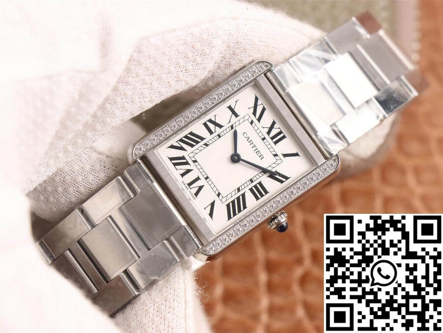Cartier Tank K11 Factory Diamond White Dial