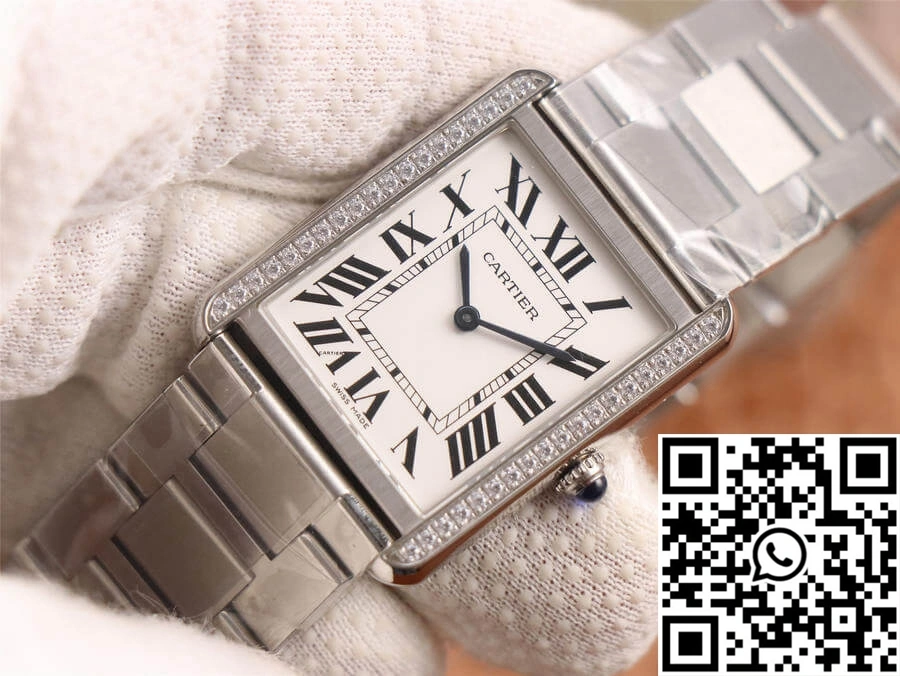 Cartier Tank K11 Factory Diamond White Dial