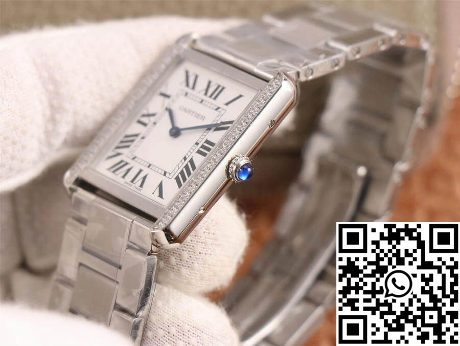Cartier Tank K11 Factory Diamond White Dial