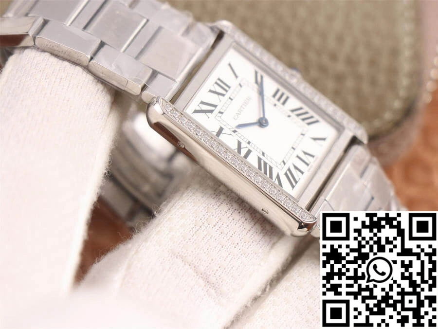 Cartier Tank K11 Factory Diamond White Dial