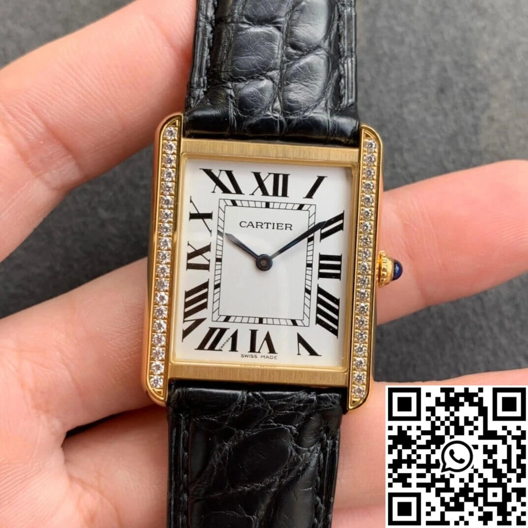 Cartier Tank K11 Factory V2 Yellow Gold White Dial