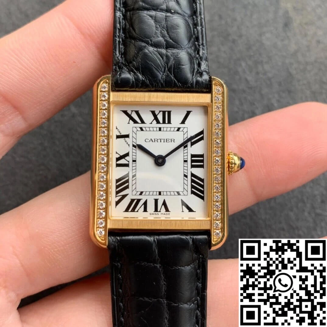 Cartier Tank K11 Factory V2 Yellow Gold White Dial