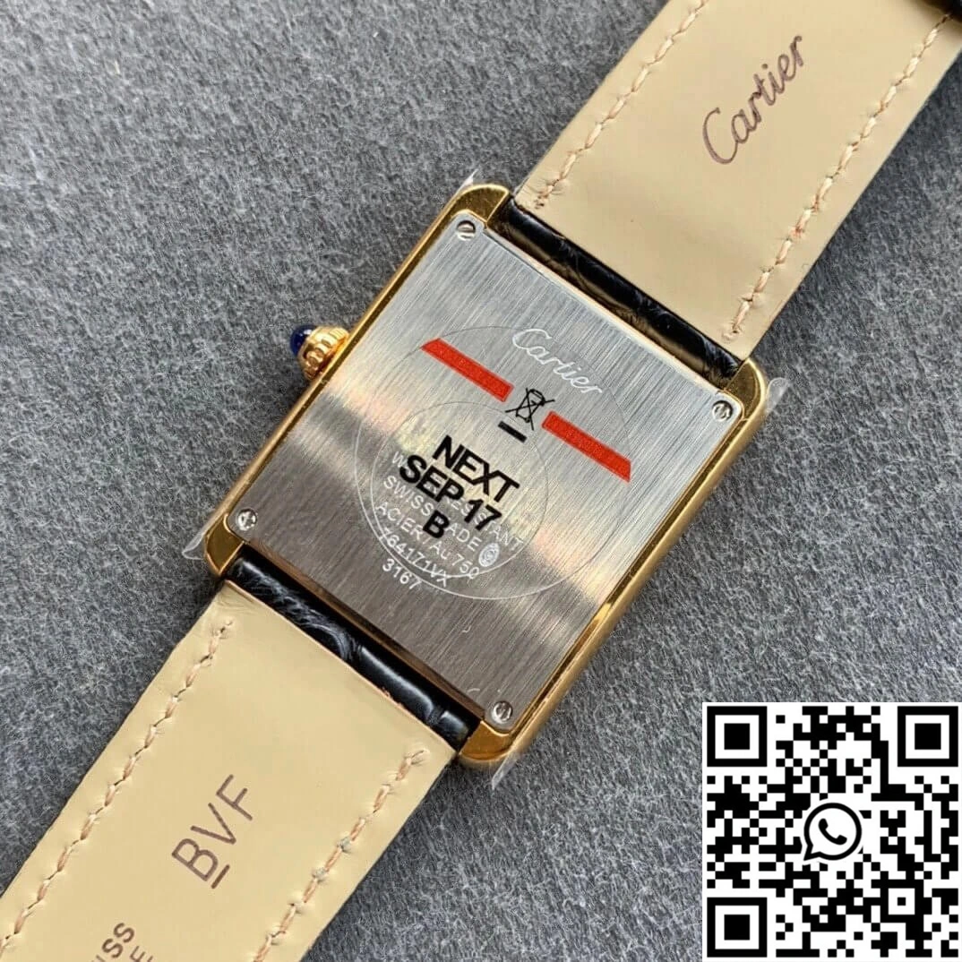 Cartier Tank K11 Factory V2 Yellow Gold White Dial