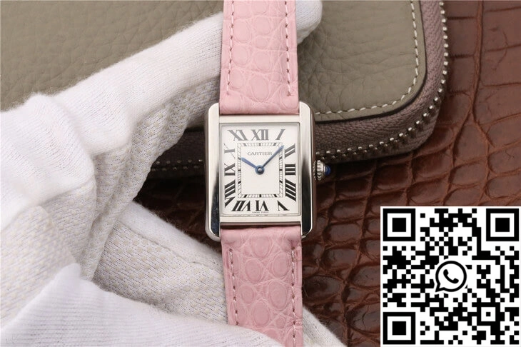 Cartier Tank Ladies Stainless Steel White Dial