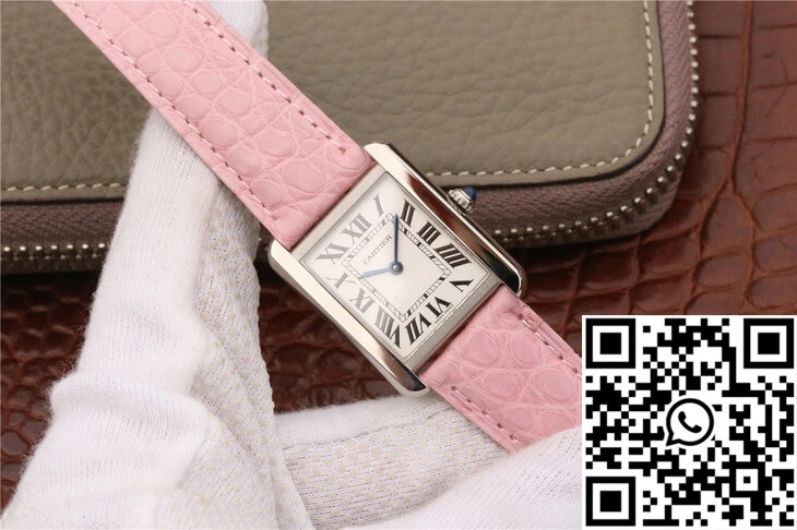 Cartier Tank Ladies Stainless Steel White Dial