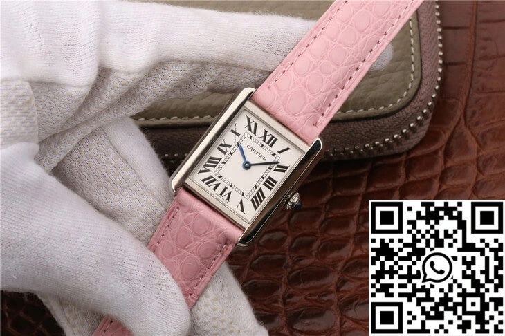 Cartier Tank Ladies Stainless Steel White Dial