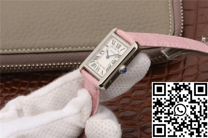 Cartier Tank Ladies Stainless Steel White Dial