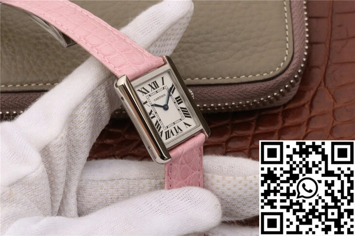Cartier Tank Ladies Stainless Steel White Dial